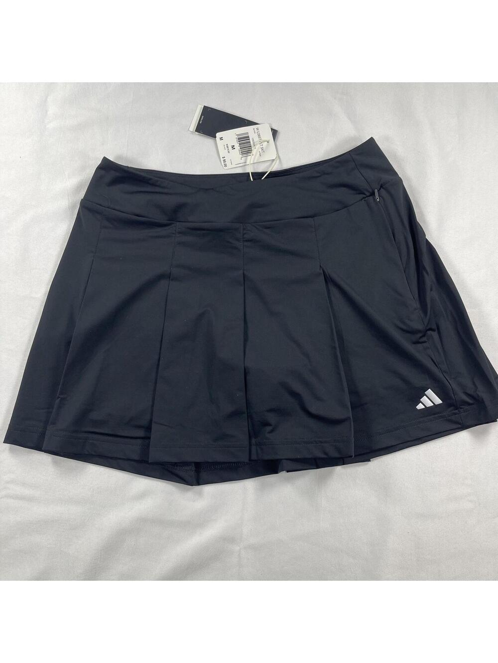 Adidas Golf Skort Women Medium Black New Ultimate365 Pleated Tennis pickleball